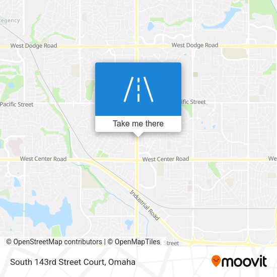 South 143rd Street Court map