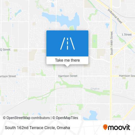 South 162nd Terrace Circle map