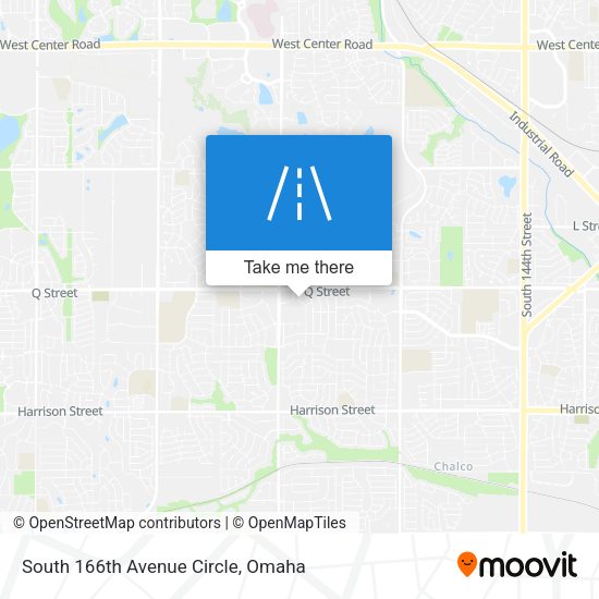 Mapa de South 166th Avenue Circle