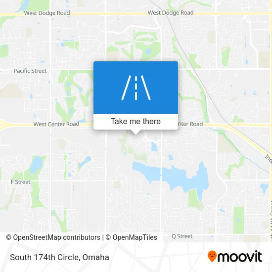 South 174th Circle map