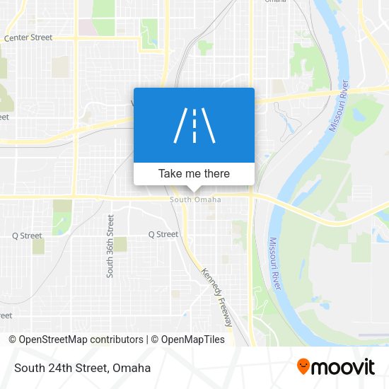 Mapa de South 24th Street