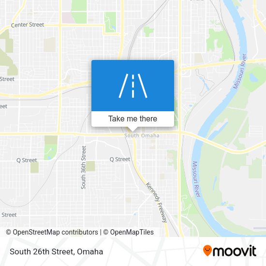 Mapa de South 26th Street
