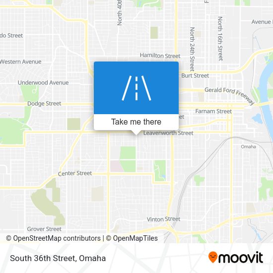 Mapa de South 36th Street