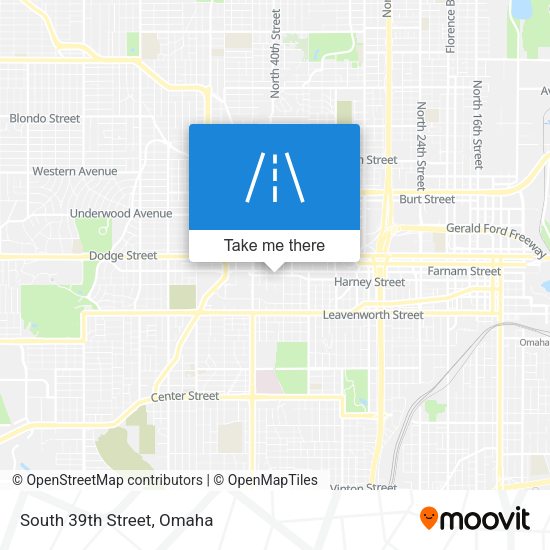 Mapa de South 39th Street