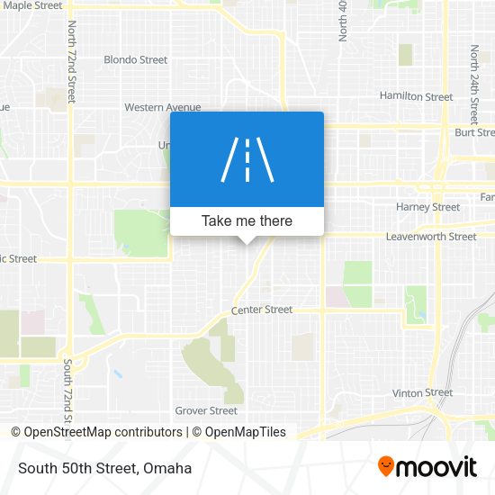 Mapa de South 50th Street