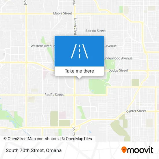 South 70th Street map