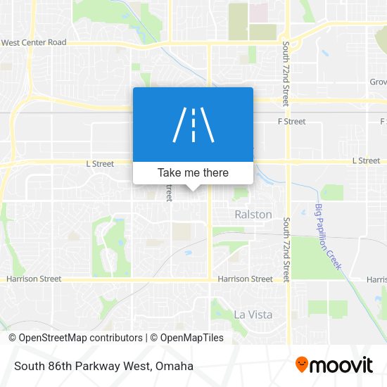 South 86th Parkway West map