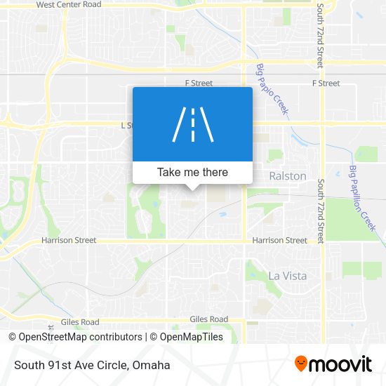 South 91st Ave Circle map