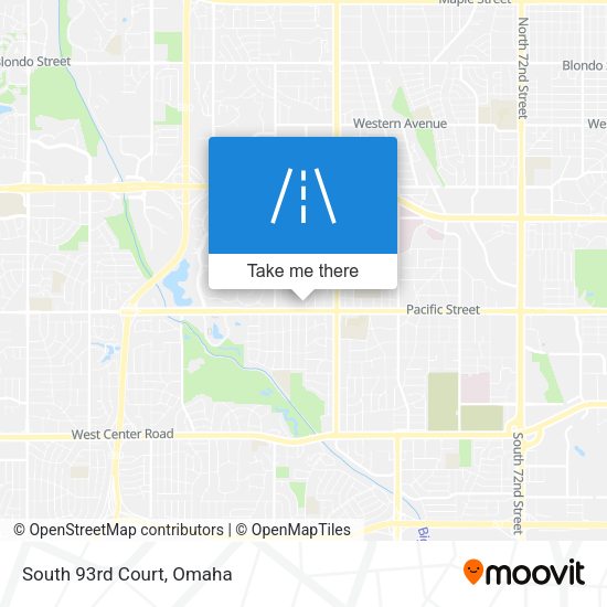 Mapa de South 93rd Court