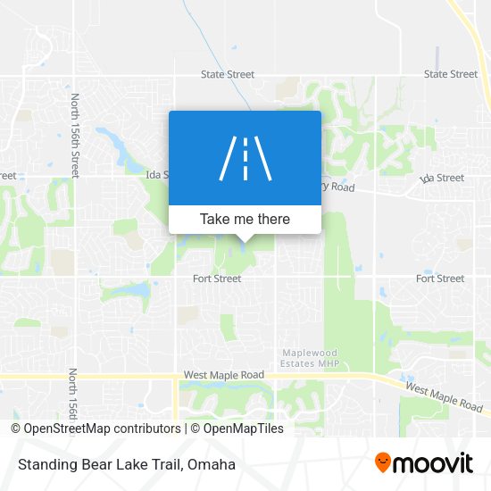 Standing Bear Lake Trail map