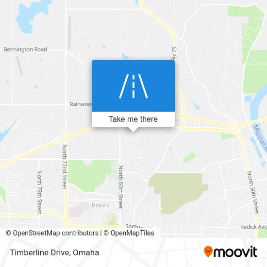 Timberline Drive map