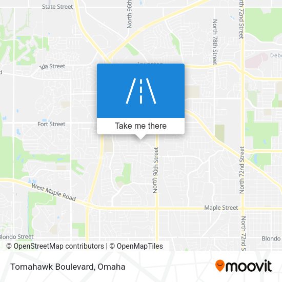 Mapa de Tomahawk Boulevard