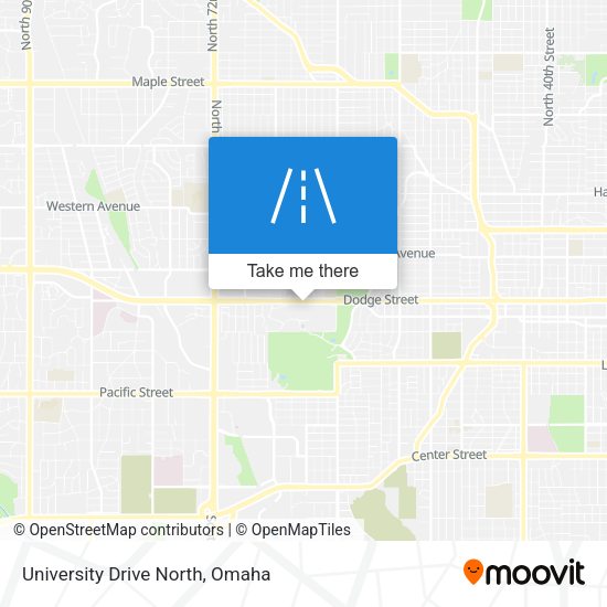 University Drive North map