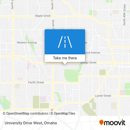 University Drive West map