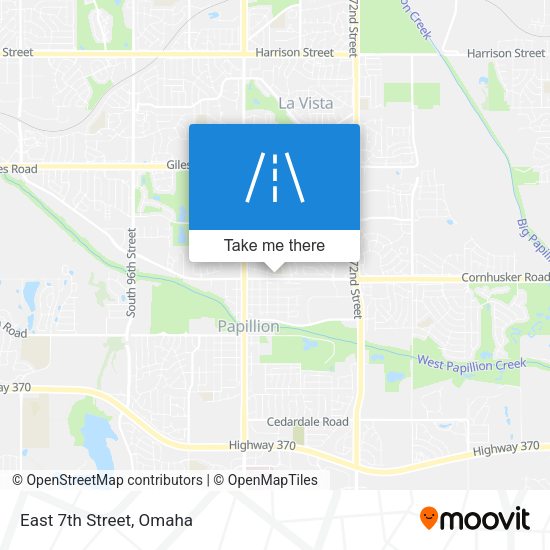 Mapa de East 7th Street