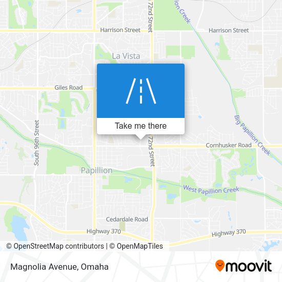 Mapa de Magnolia Avenue