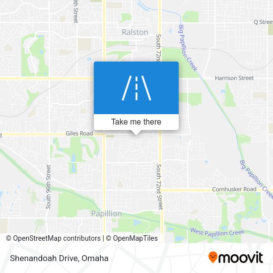 Mapa de Shenandoah Drive