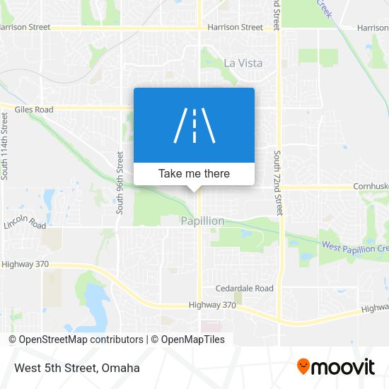 Mapa de West 5th Street