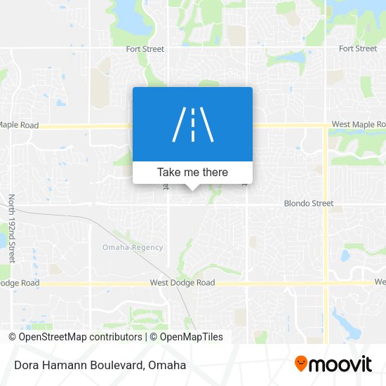 Dora Hamann Boulevard map