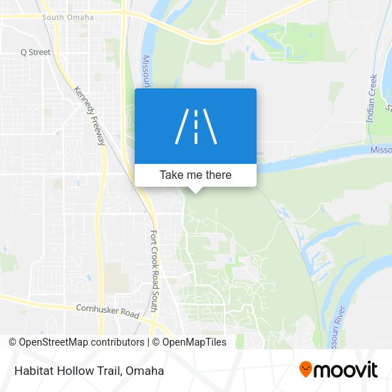 Habitat Hollow Trail map