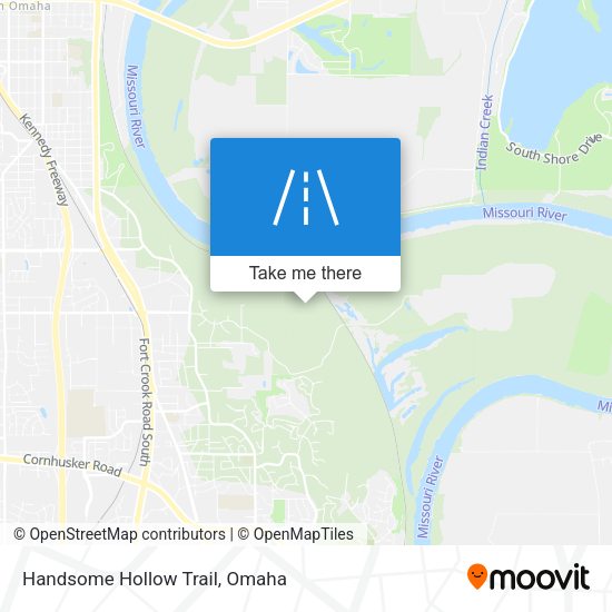 Handsome Hollow Trail map