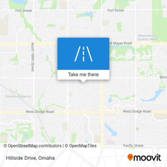 Mapa de Hillside Drive