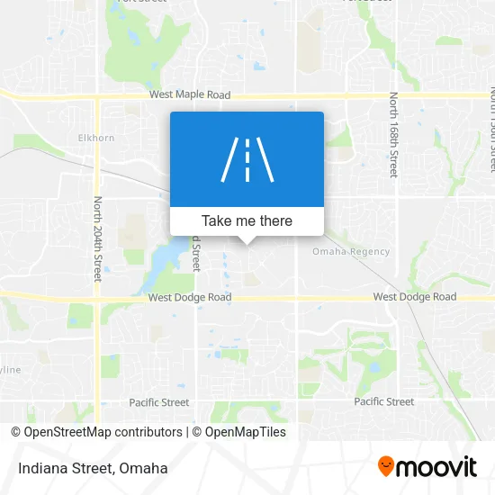 Indiana Street map