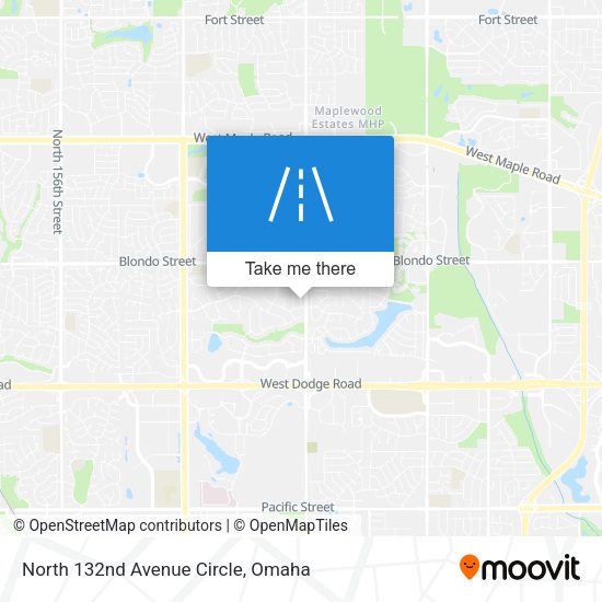 North 132nd Avenue Circle map