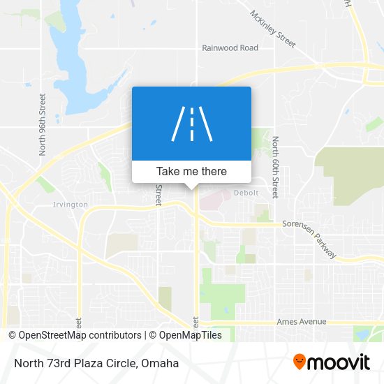 North 73rd Plaza Circle map