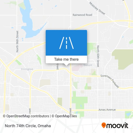 Mapa de North 74th Circle