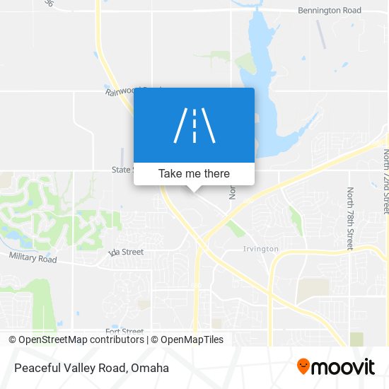 Peaceful Valley Road map