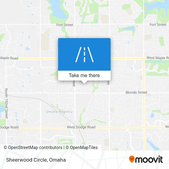 Sheerwood Circle map