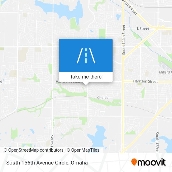 South 156th Avenue Circle map