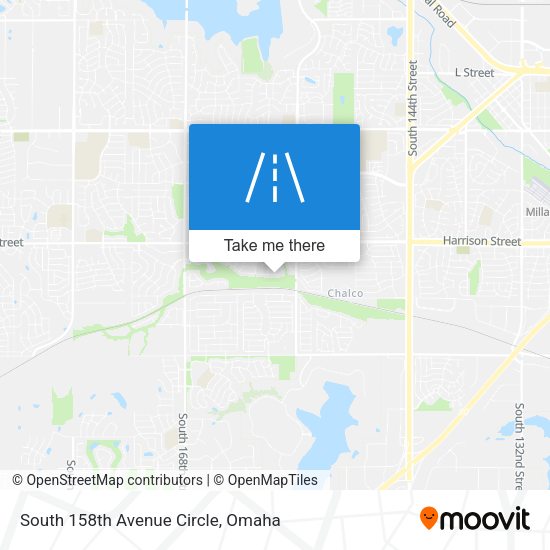 South 158th Avenue Circle map
