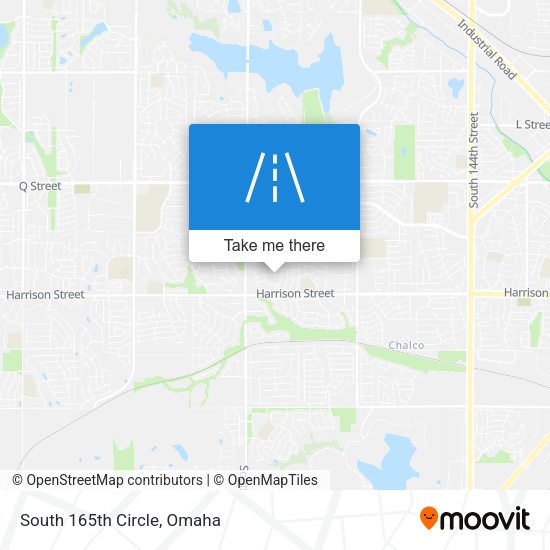 South 165th Circle map