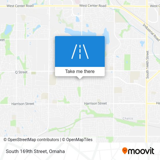 South 169th Street map