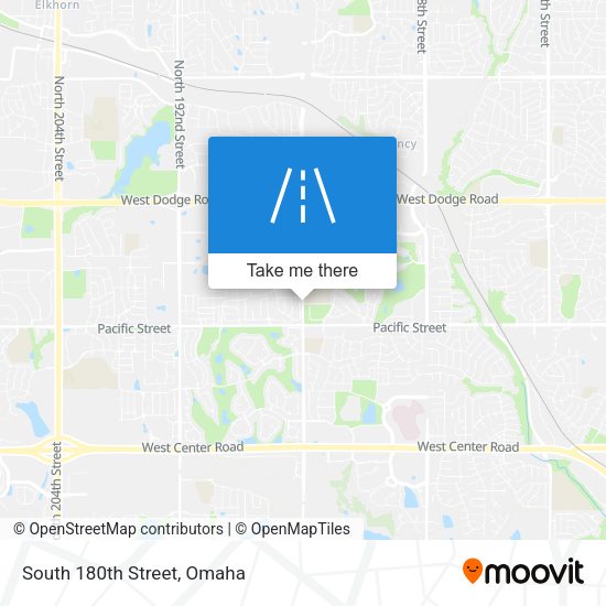 South 180th Street map