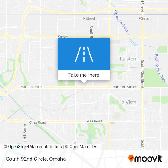 Mapa de South 92nd Circle