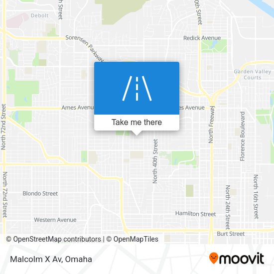 Mapa de Malcolm X Av