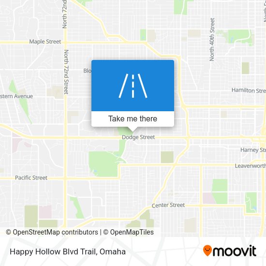 Happy Hollow Blvd Trail map