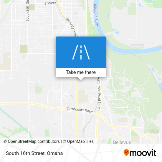 Mapa de South 16th Street