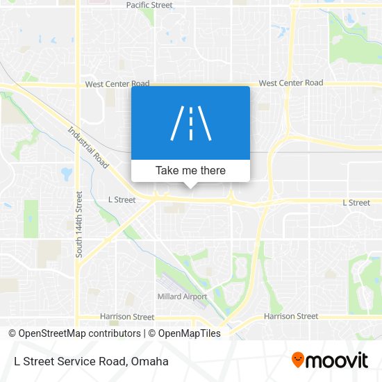 L Street Service Road map