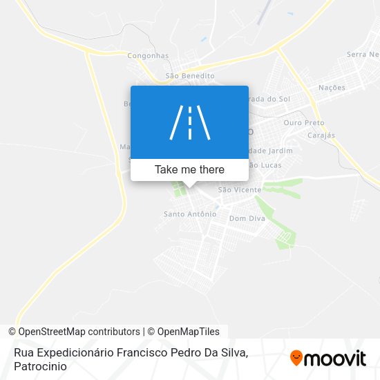 Rua Expedicionário Francisco Pedro Da Silva map