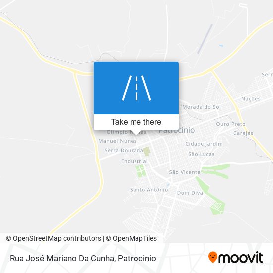 Mapa Rua José Mariano Da Cunha