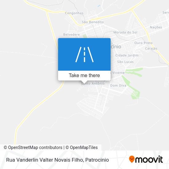 Rua Vanderlin Valter Novais Filho map