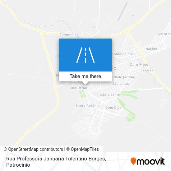 Rua Professora Januaria Tolentino Borges map