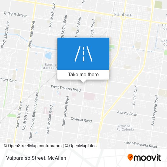 Mapa de Valparaiso Street