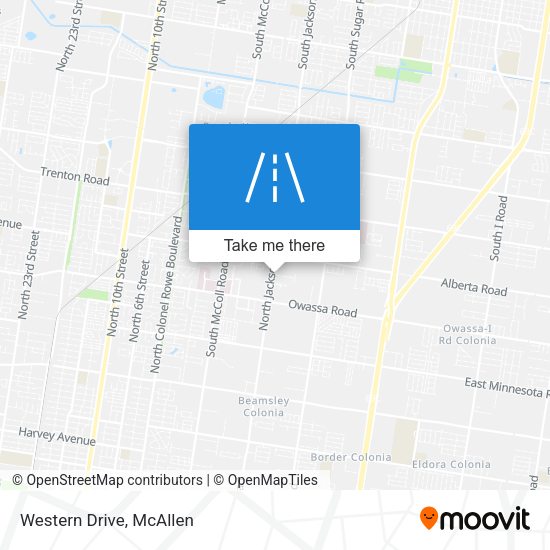 Mapa de Western Drive