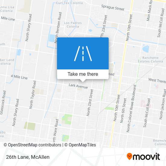 Mapa de 26th Lane