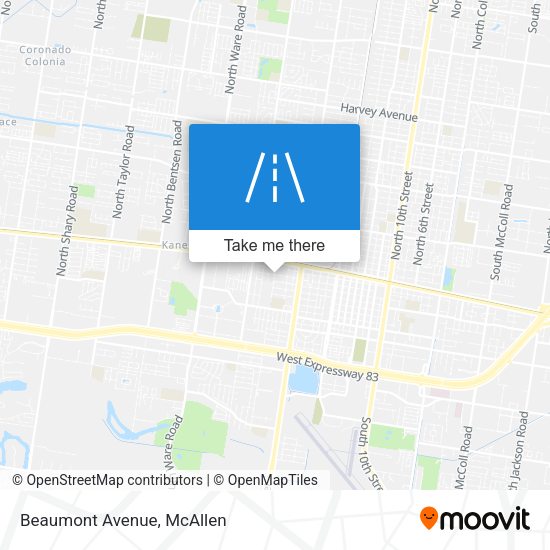 Mapa de Beaumont Avenue
